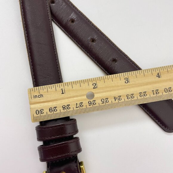 Coach Vintage Leather Belt 5700 Burgundy Men's 32 - Picture 6 of 10